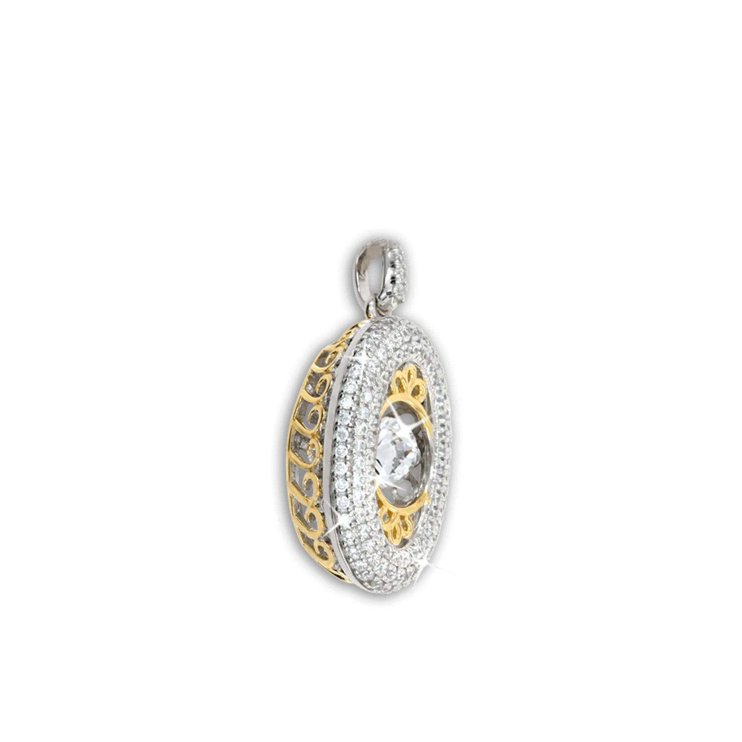 Shimmering Oval Pendant