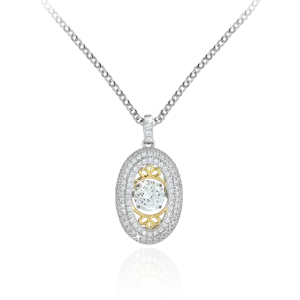 Shimmering Oval Pendant