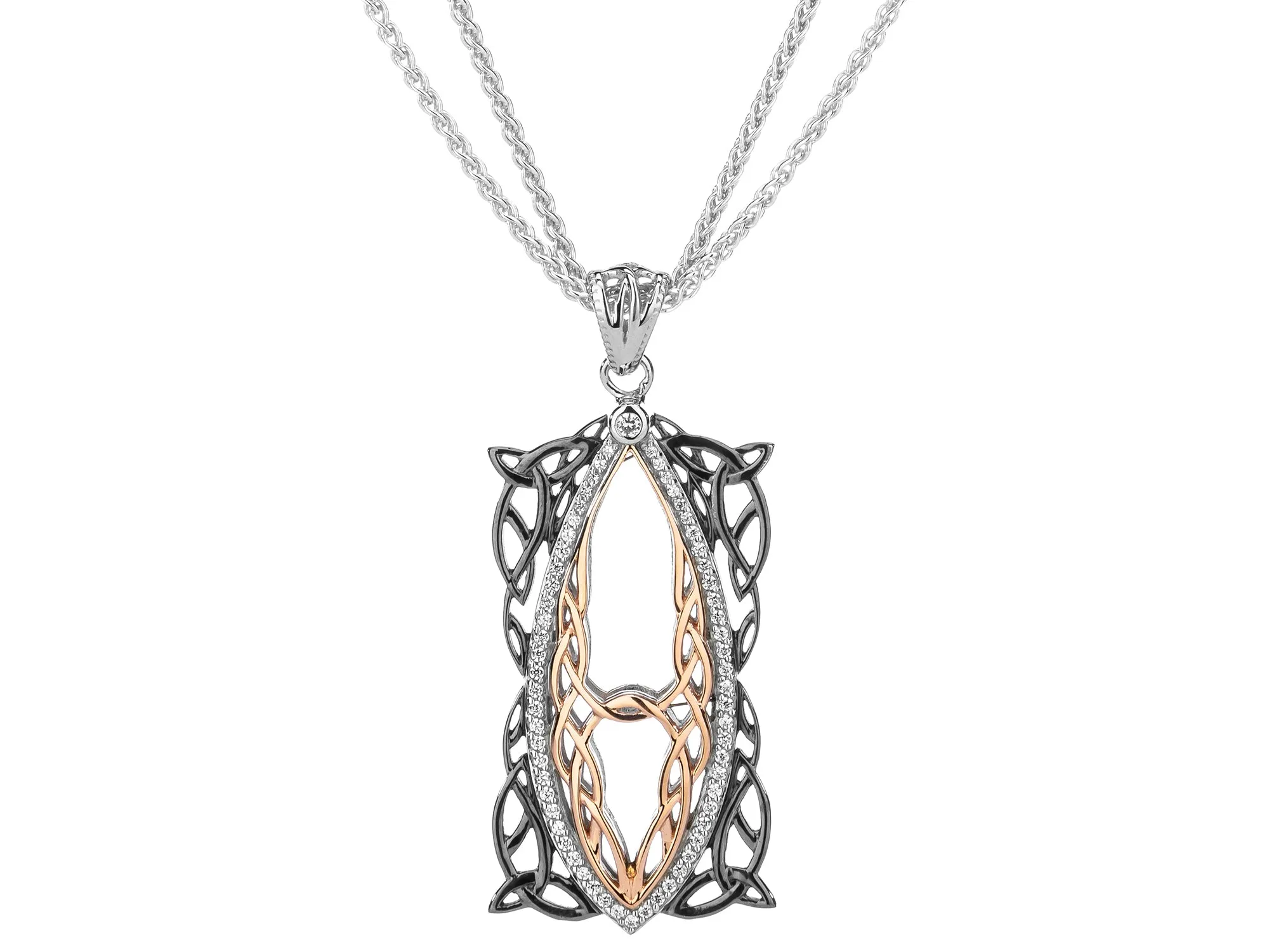 Silver And 10k Rose Gold Gateway Pendant | Keith Jack / RETIRED