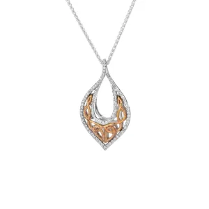 Silver And 10k Yellow Or Rose Gold Love's Chalice Pendant | Keith Jack
