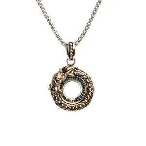 Silver And Bronze Round Dragon Pendants | Keith Jack