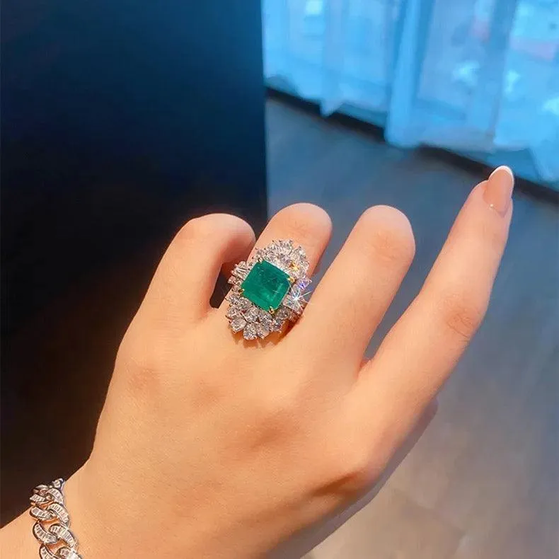 Silver Bling Zirconia Adjustable Ring