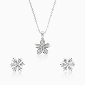 Silver Chic Flower Set