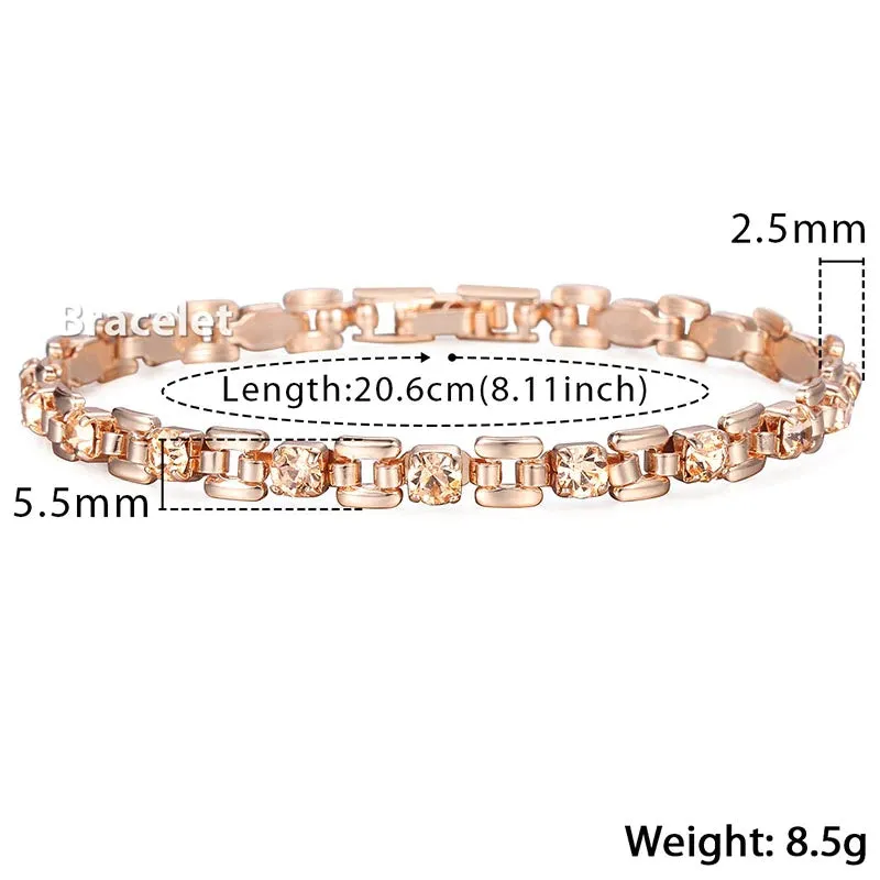 Simple and Trendy Rhinestone Adorned Bracelet