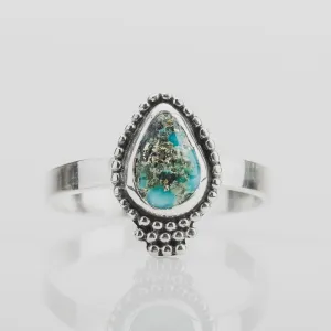 Size 10 White Water Turquoise Gemstone Ring Size 10 White Water Turquoise Gemstone Ring