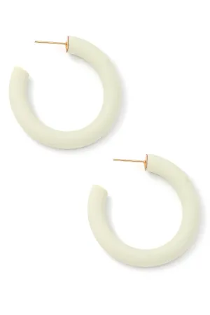 Solid Clay Hoop Earrings