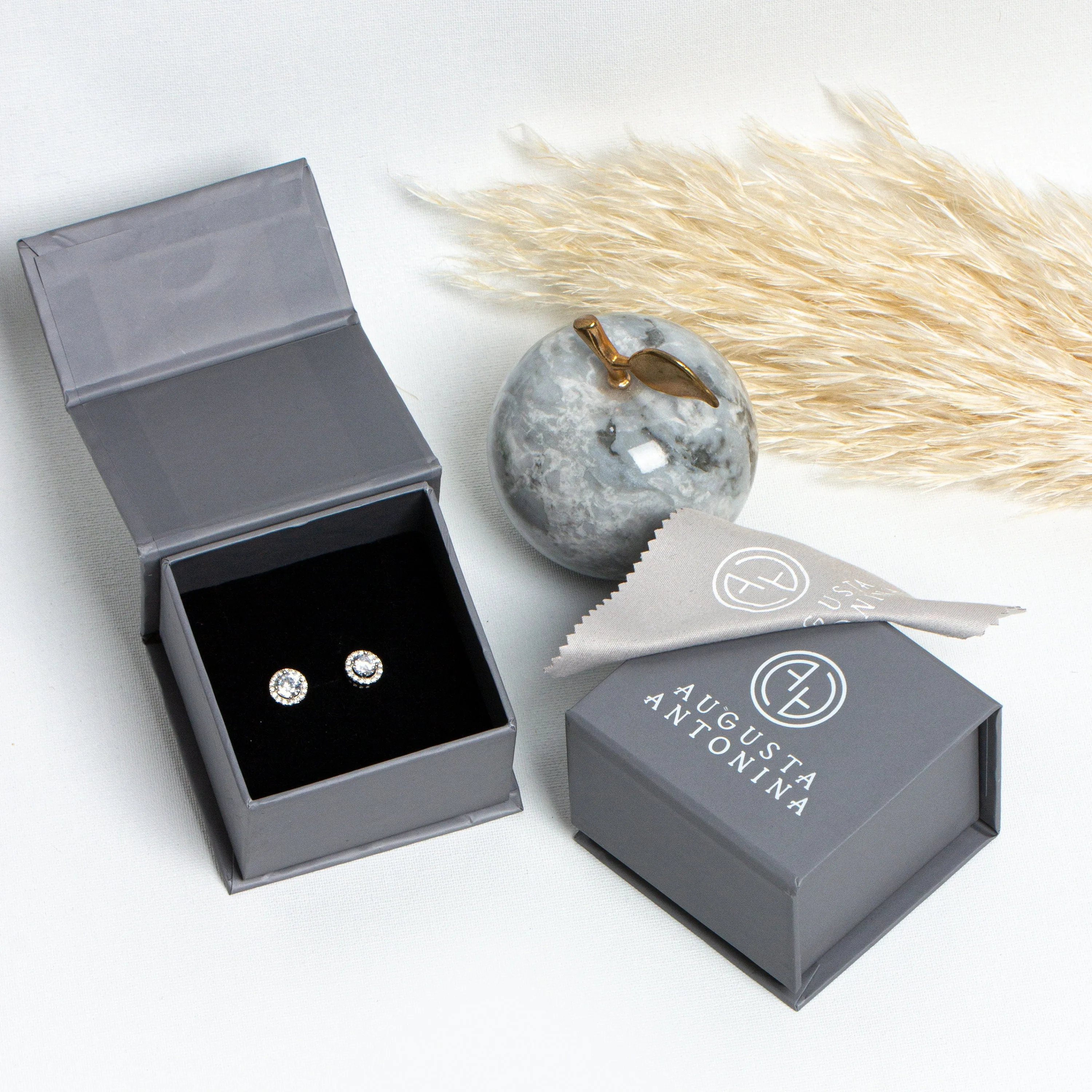 Solitaire Diamond Stud Earrings