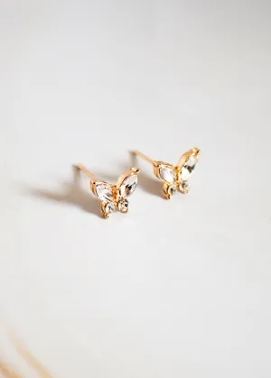 Sparkly Butterfly Post Earrings