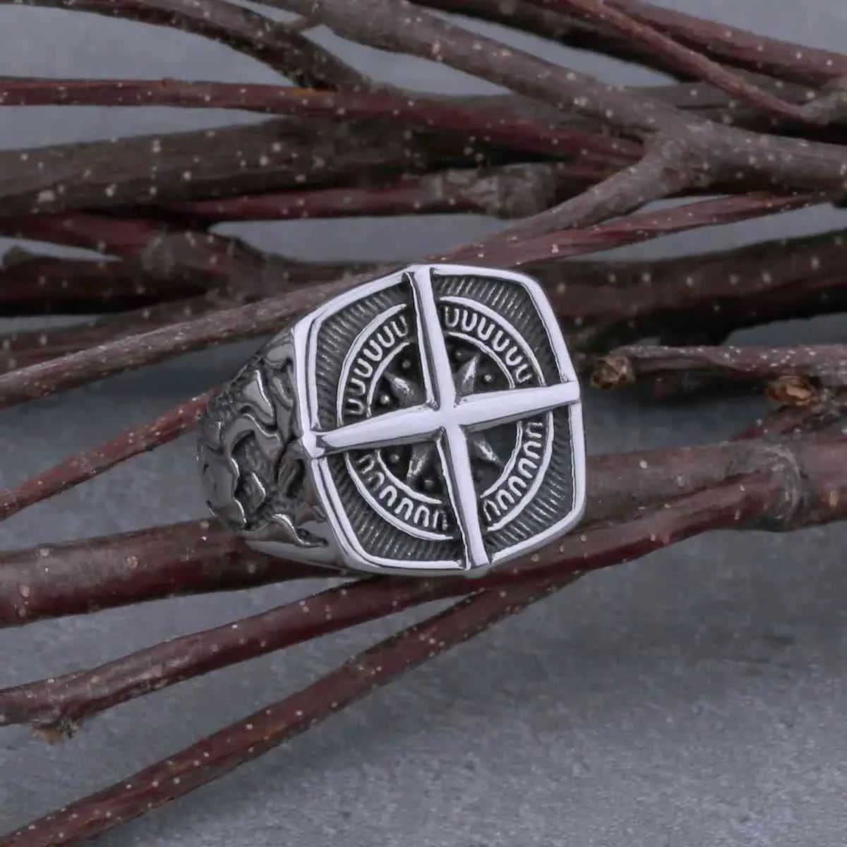 Square Compass Ring