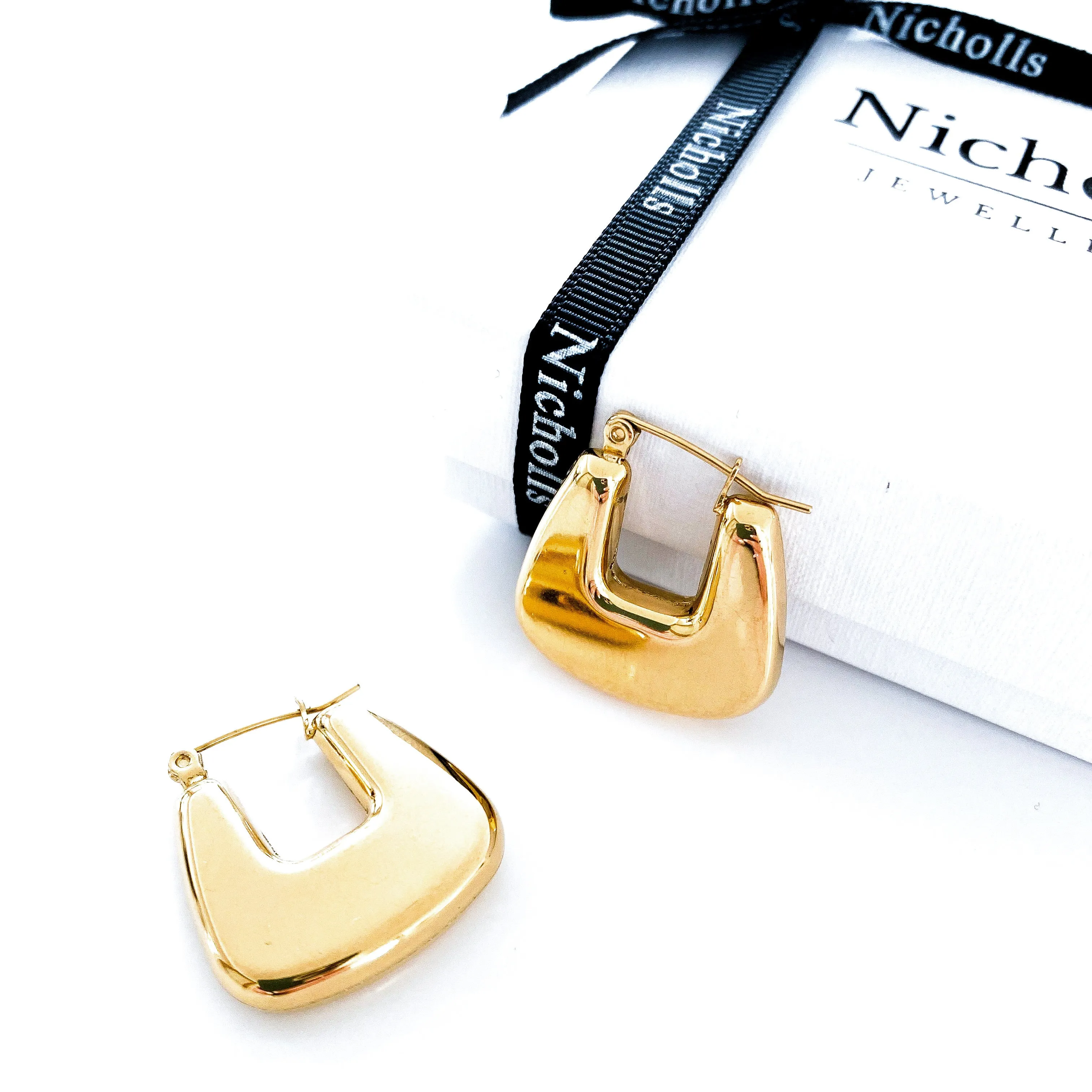 Square U Earrings