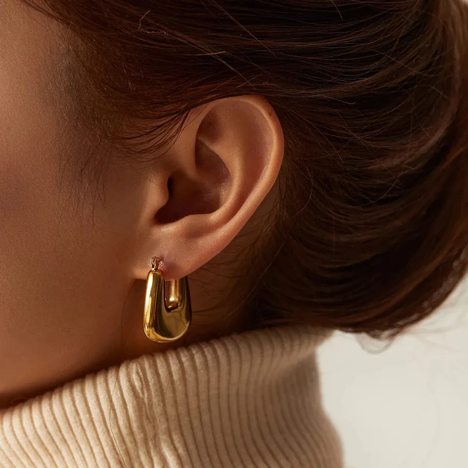 Square U Earrings
