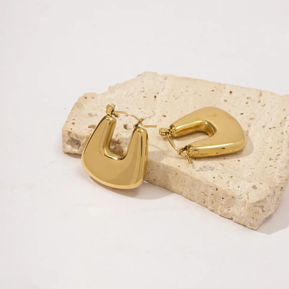 Square U Earrings