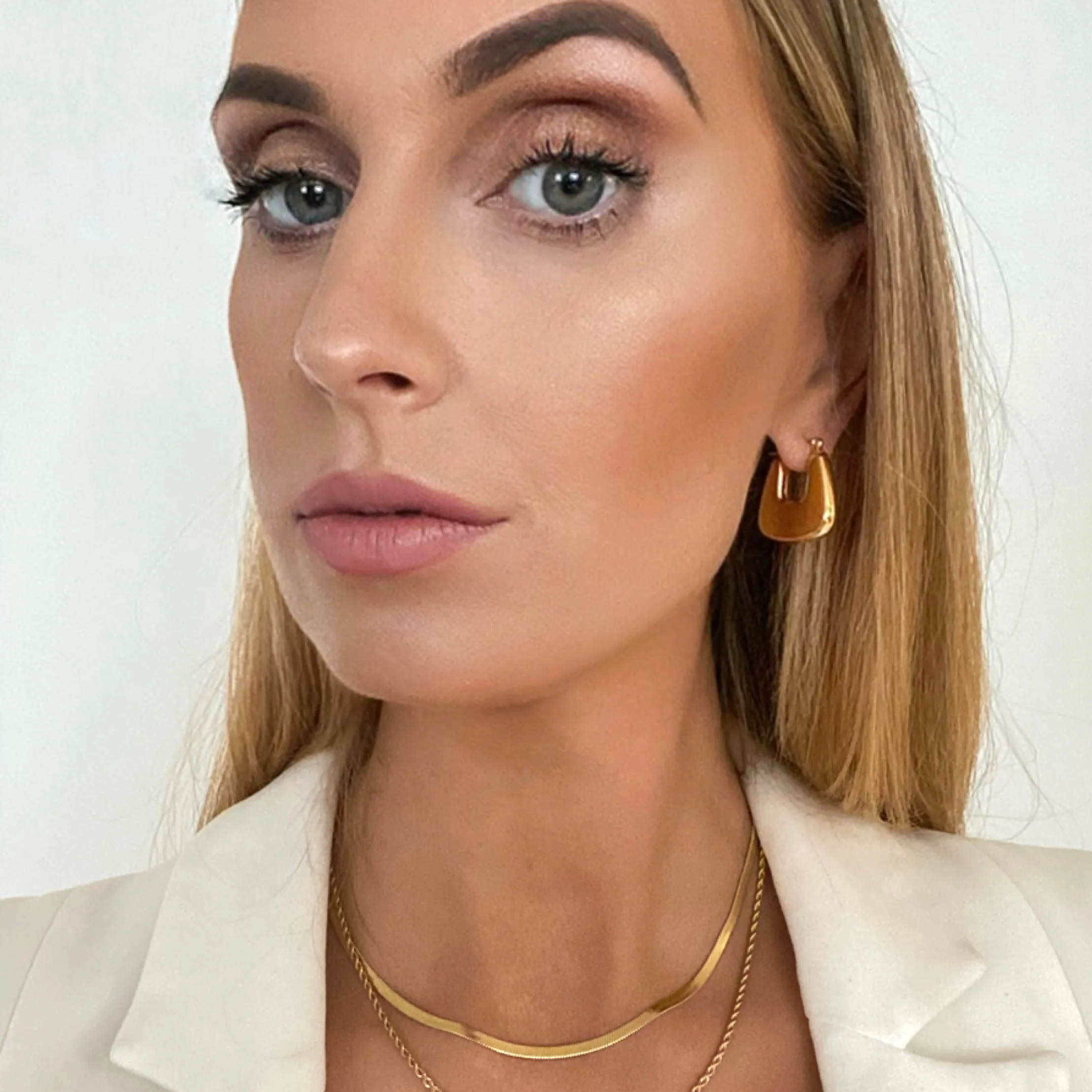 Square U Earrings