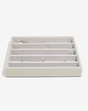 Stackers Classic 5 Compartment Necklace Holder Oatmeal Stackers Classic 5 Compartment Necklace Holder Oatmeal