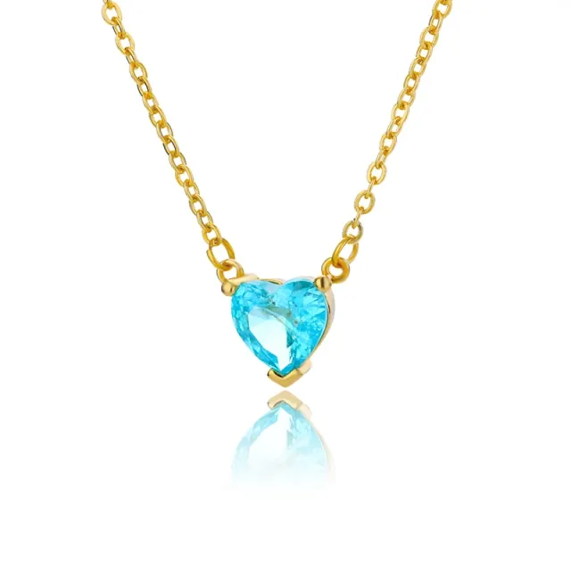 Stainless Steel Gold Chain Heart Necklaces For Women