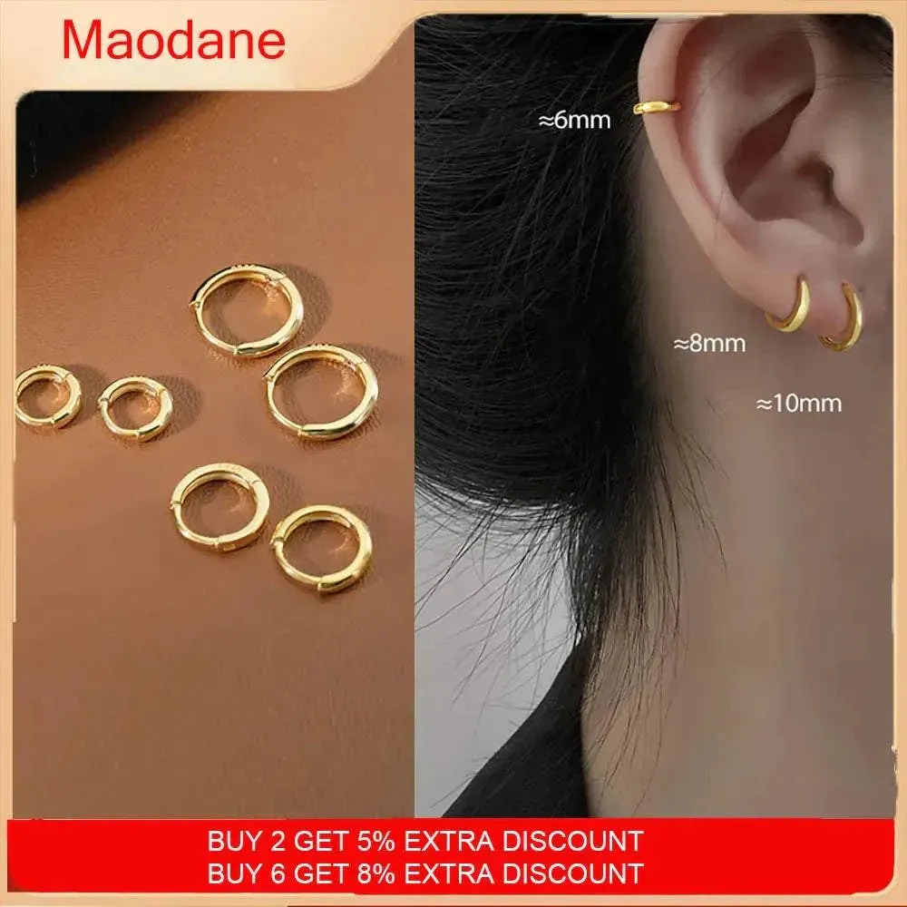 Stainless Steel Minimalist Hoop Earrings