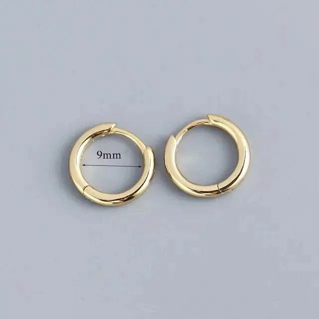 Stainless Steel Minimalist Hoop Earrings