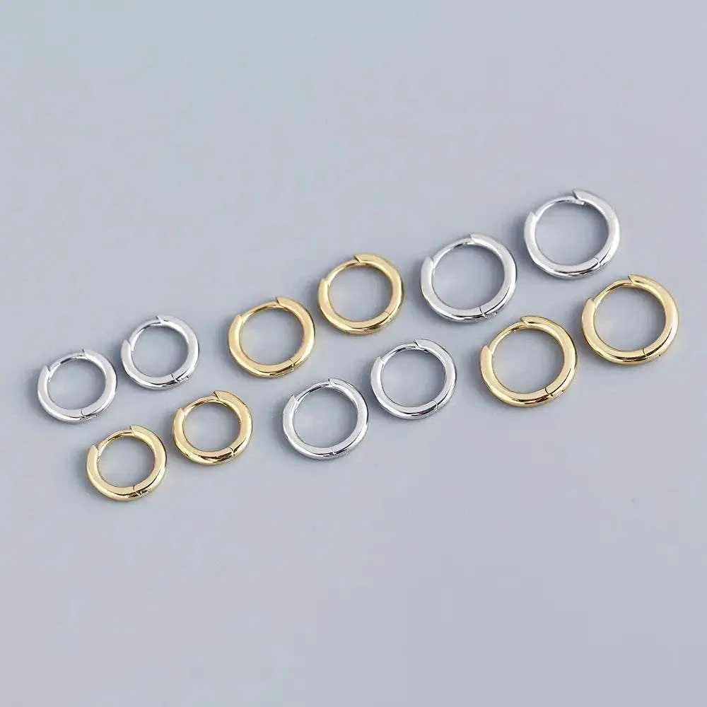 Stainless Steel Minimalist Hoop Earrings