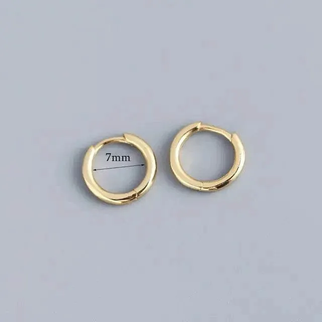 Stainless Steel Minimalist Hoop Earrings