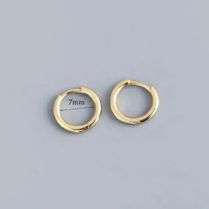 Stainless Steel Minimalist Hoop Earrings