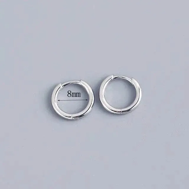 Stainless Steel Minimalist Hoop Earrings