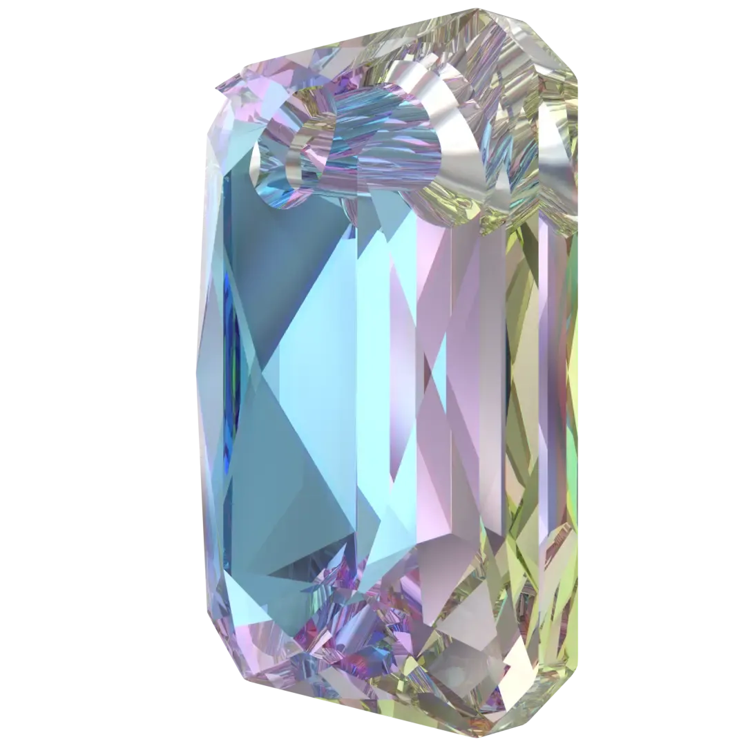 Swarovski Pendants Emerald Cut (6435) Crystal Vitrail Light P