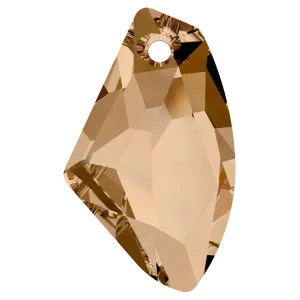 Swarovski Pendants Galactic Vertical (6656) Crystal Golden Shadow