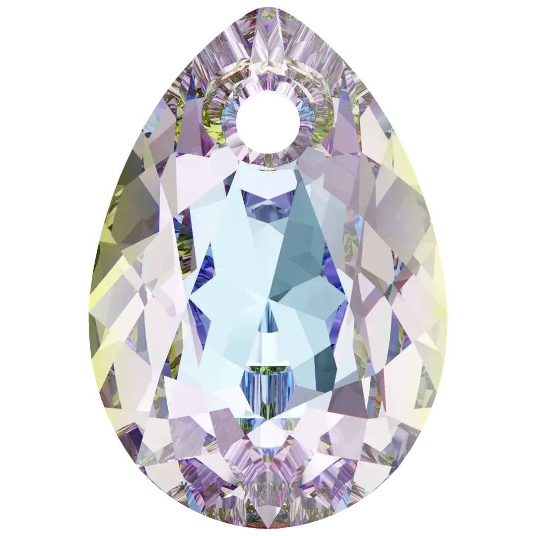 Swarovski Pendants Pear Cut (6433) Crystal Vitrail Light P