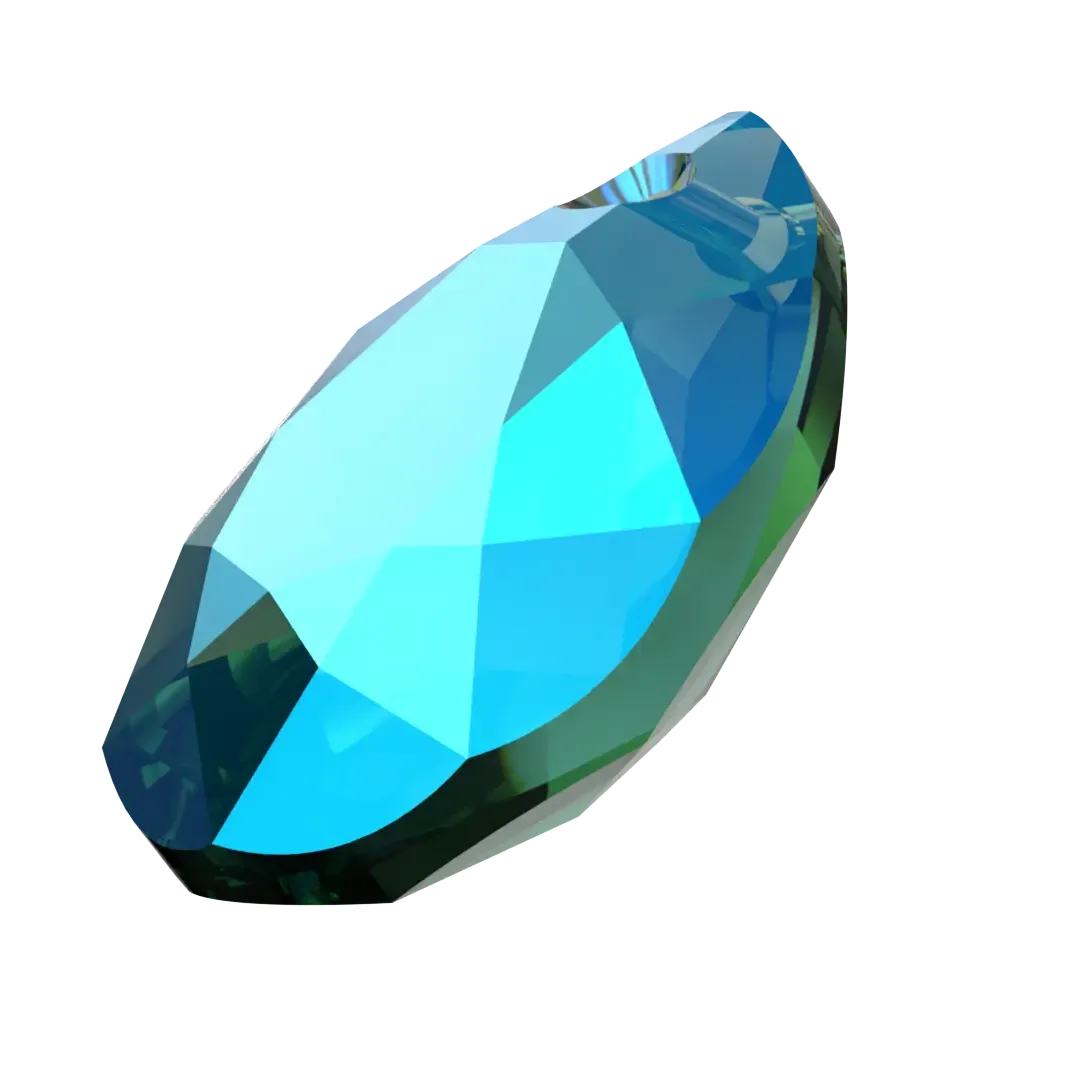 Swarovski Pendants Pear Cut (6433) Emerald Shimmer