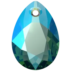 Swarovski Pendants Pear Cut (6433) Emerald Shimmer