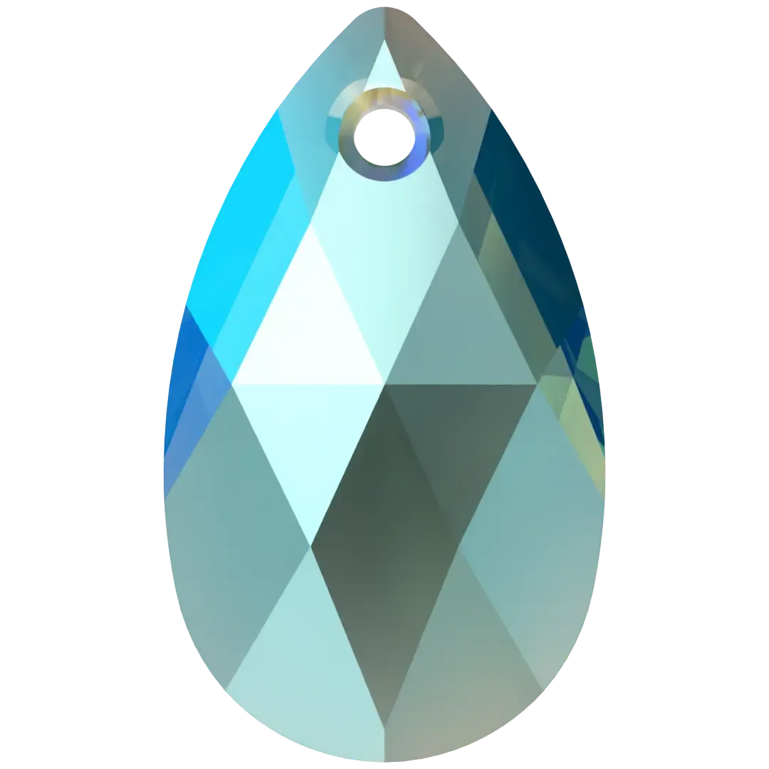Swarovski Pendants Peardrop (6106) Emerald Shimmer