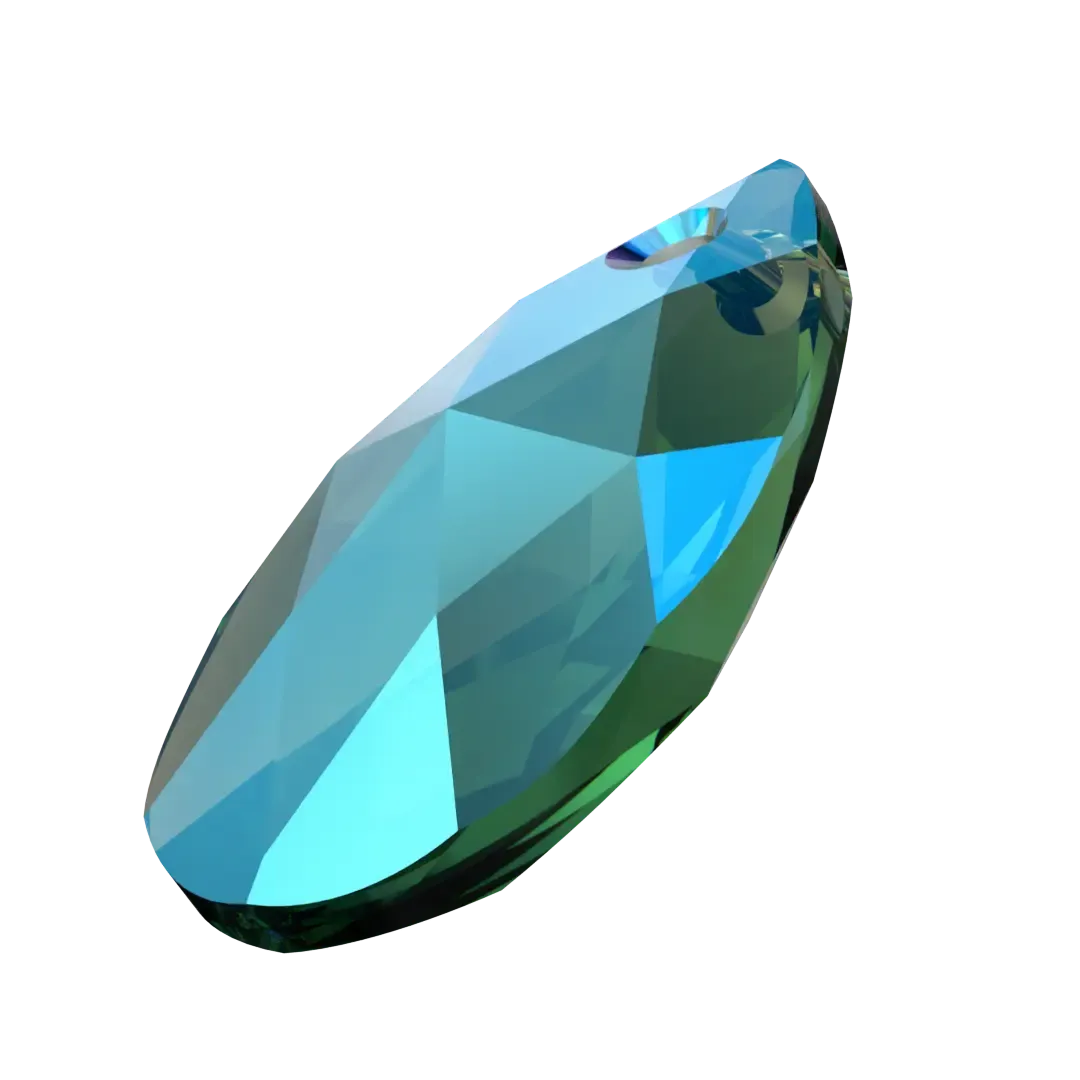 Swarovski Pendants Peardrop (6106) Emerald Shimmer