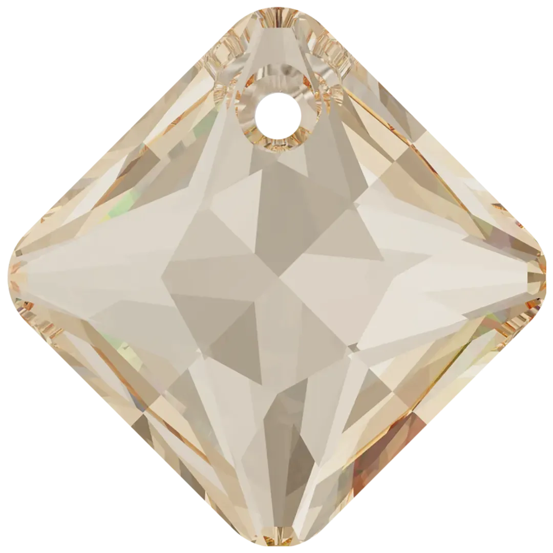 Swarovski Pendants Princess Cut (6431) Crystal Golden Shadow