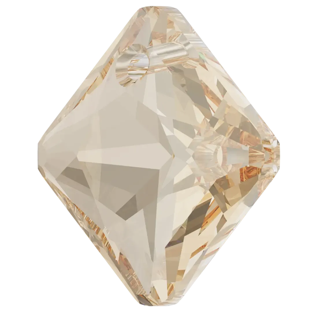 Swarovski Pendants Princess Cut (6431) Crystal Golden Shadow