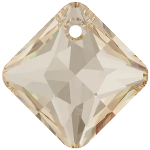 Swarovski Pendants Princess Cut (6431) Crystal Golden Shadow
