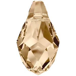 Swarovski Pendants Small Briolette (6007) Crystal Golden Shadow