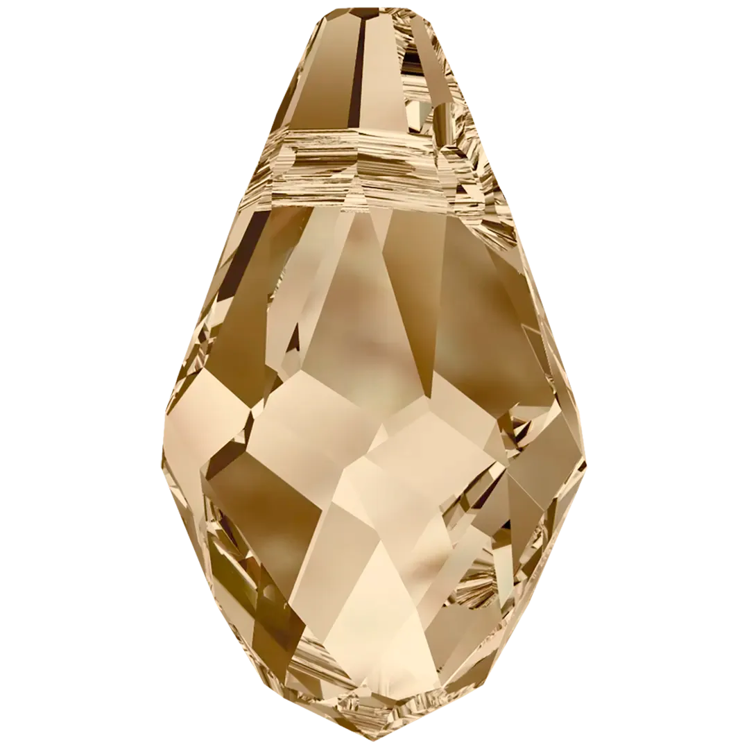 Swarovski Pendants Small Briolette (6007) Crystal Golden Shadow