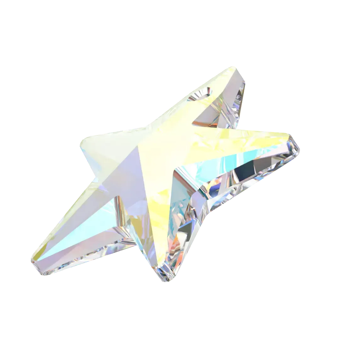 Swarovski Pendants Star (6714) Crystal AB