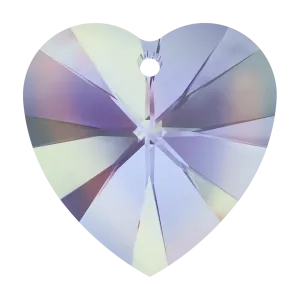 Swarovski Pendants Xilion Heart (6228) Crystal Vitrail Light