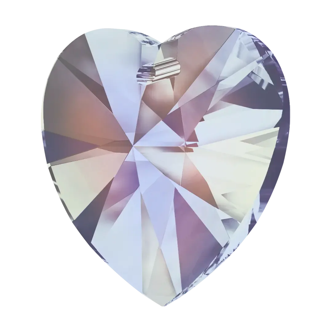 Swarovski Pendants Xilion Heart (6228) Crystal Vitrail Light