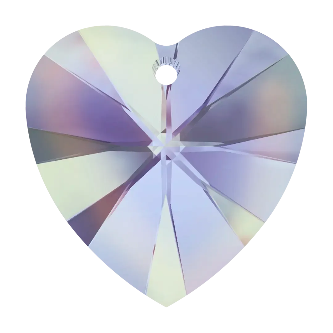 Swarovski Pendants Xilion Heart (6228) Crystal Vitrail Light