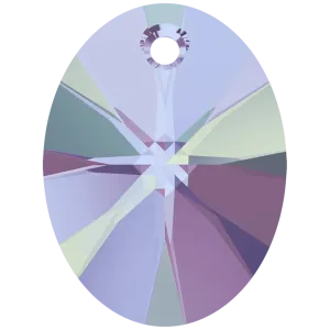 Swarovski Pendants Xilion Oval (6028) Crystal Vitrail Light P