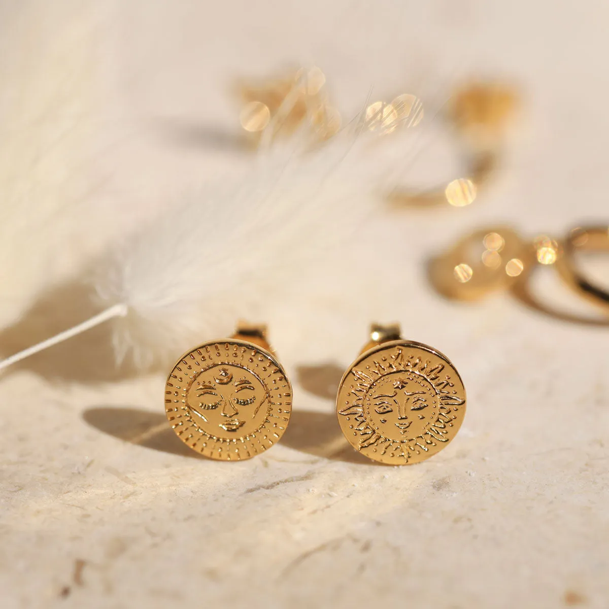 Tantra Studs Gold