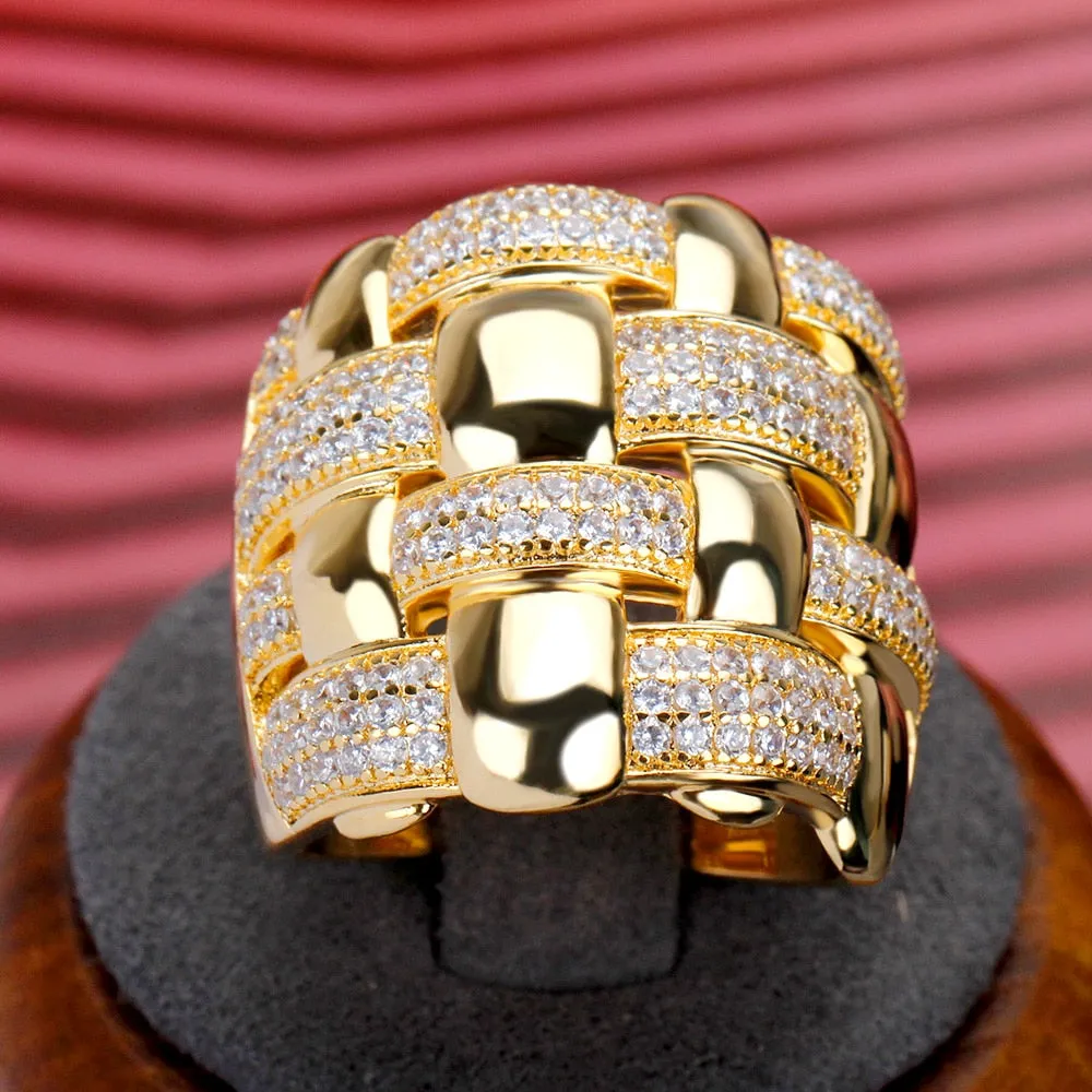 TEEK - Frosted Woven Womens Ring