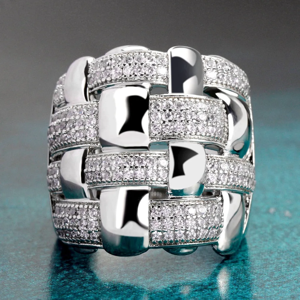 TEEK - Frosted Woven Womens Ring