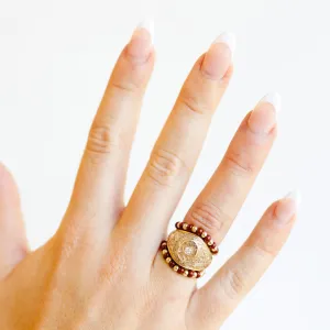 The Poppi Ring in Brown