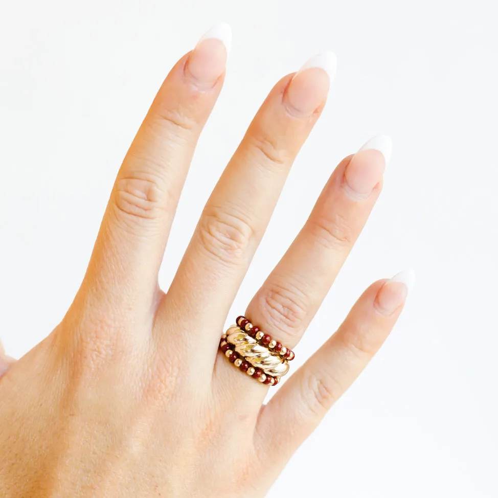 The Poppi Ring in Brown