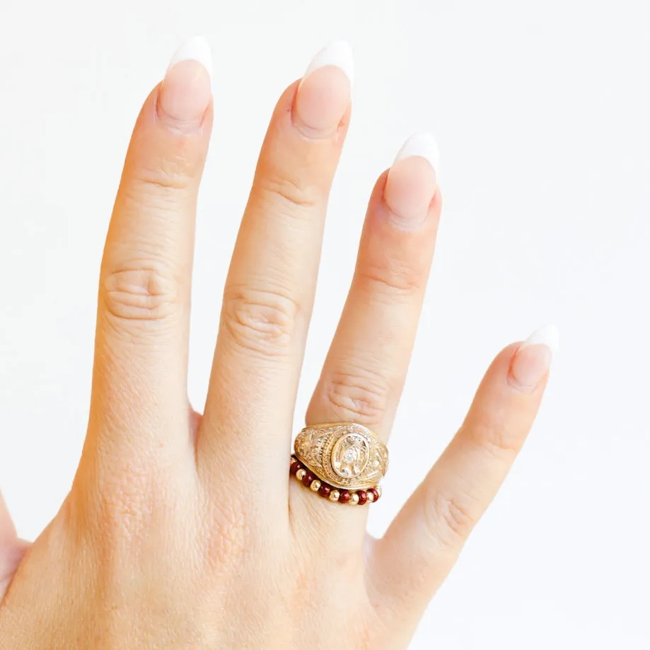 The Poppi Ring in Brown