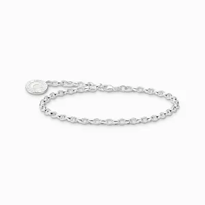 Thomas Sabo Silver Charm Bracelet with White Charmista Coin