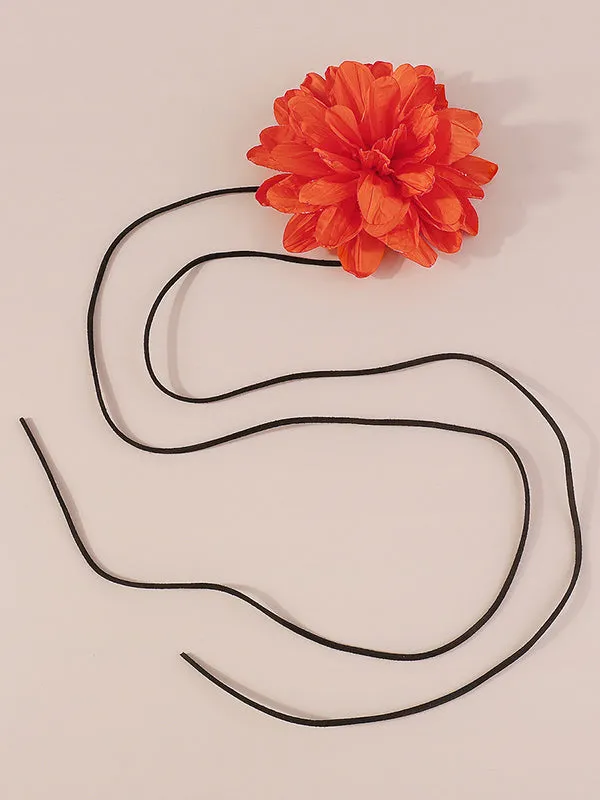 Three-Dimensional Flower Tied Waist Chain Accessories Necklaces Accessories